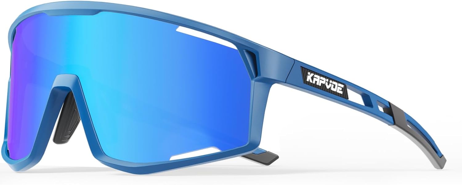 KAPVOE Polarized Cycling Glasses Sports Sunglasses Men Women Outdoor MTB Baseball Glasses UV400 Cycling Eyewear