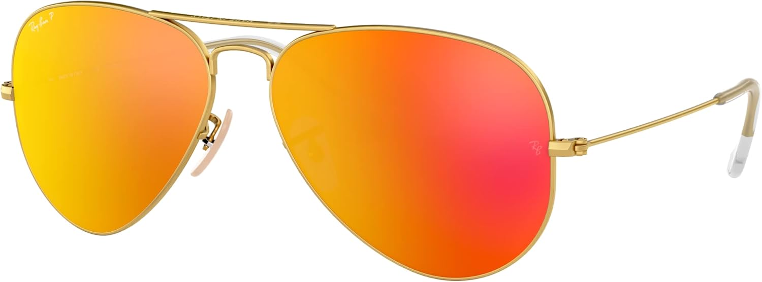 Ray-Ban Unisex RB3025 Aviator Polarized Sunglasses 58mm