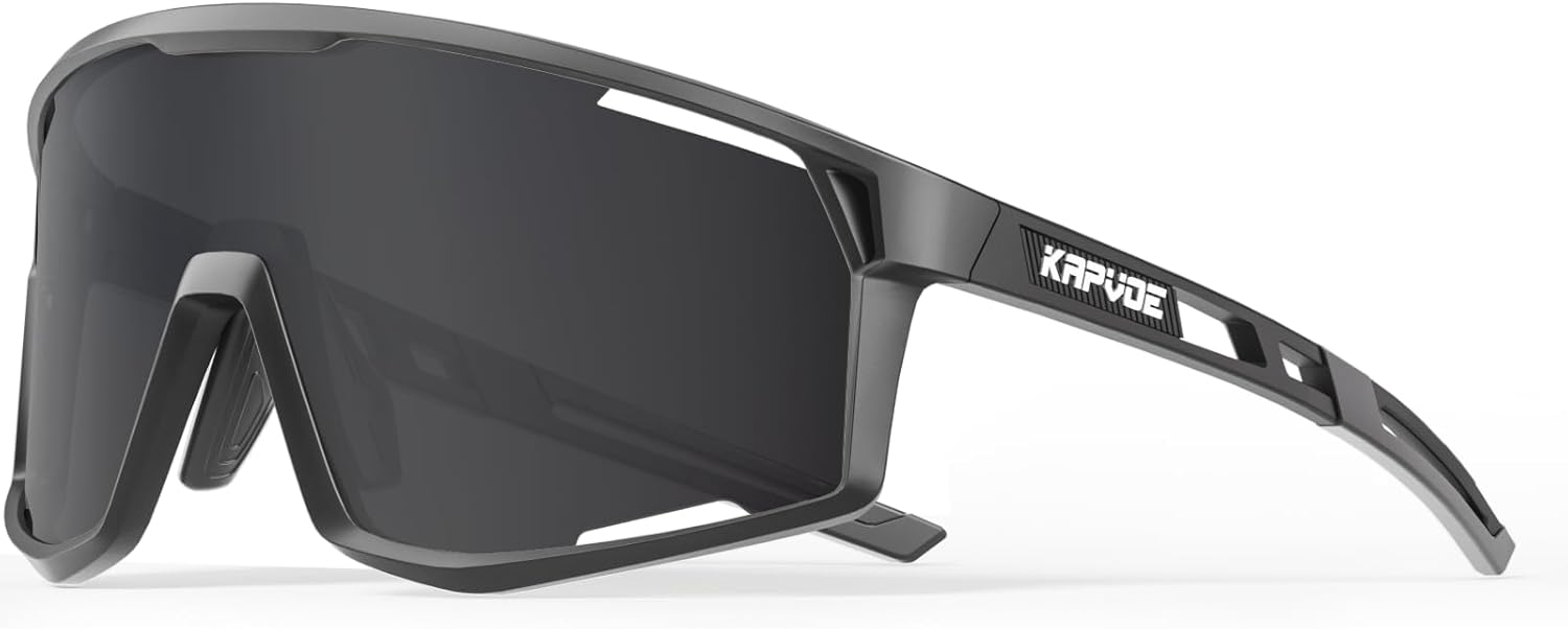 KAPVOE Polarized Cycling Glasses Sports Sunglasses Men Women Outdoor MTB Baseball Glasses UV400 Cycling Eyewear