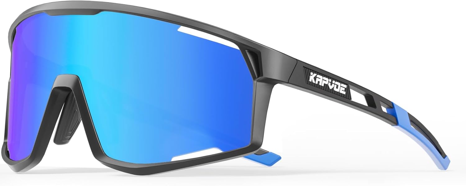 KAPVOE Polarized Cycling Glasses Sports Sunglasses Men Women Outdoor MTB Baseball Glasses UV400 Cycling Eyewear
