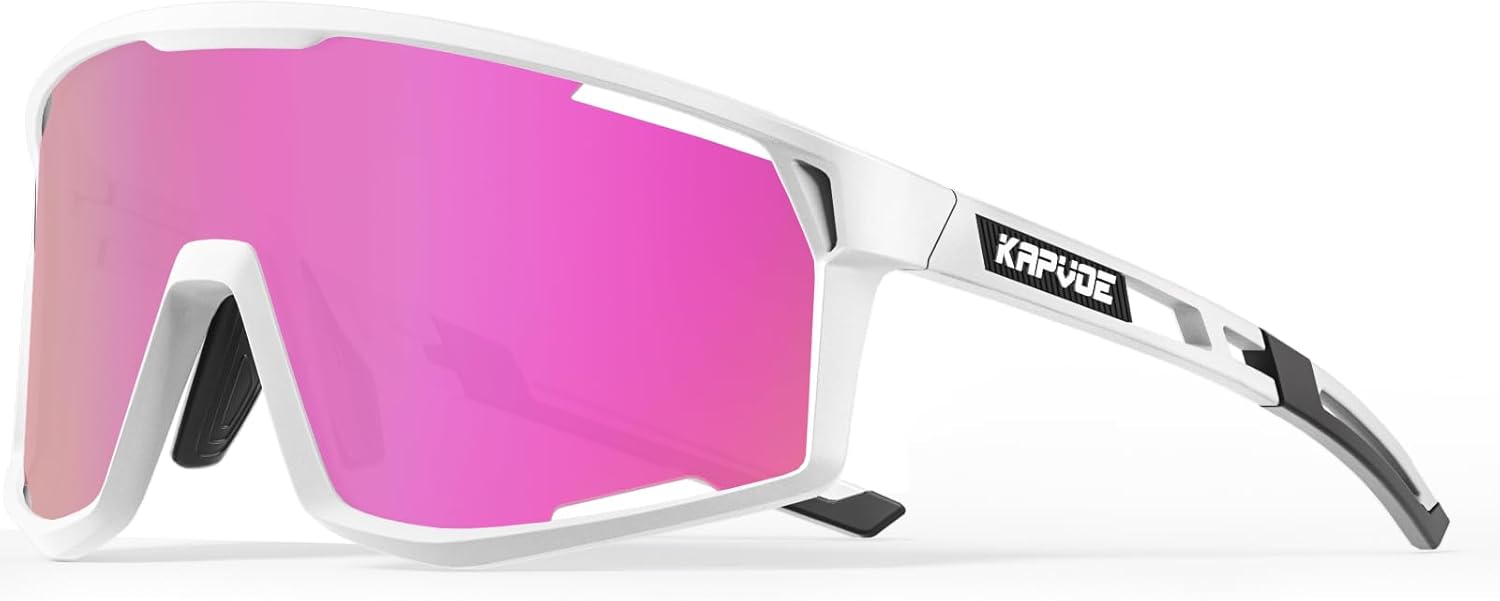 KAPVOE Polarized Cycling Glasses Sports Sunglasses Men Women Outdoor MTB Baseball Glasses UV400 Cycling Eyewear