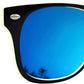 Mustavo Mens Sunglasses Men's Eyewear Twotone Frame Ladies Sunglasses Classic Retro Style With Blue Mirror Lense UV400 Protection