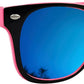 Mustavo Mens Sunglasses Men's Eyewear Twotone Frame Ladies Sunglasses Classic Retro Style With Blue Mirror Lense UV400 Protection