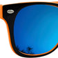Mustavo Mens Sunglasses Men's Eyewear Twotone Frame Ladies Sunglasses Classic Retro Style With Blue Mirror Lense UV400 Protection